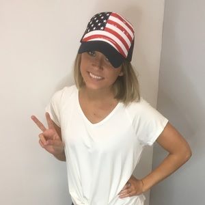 American flag hat